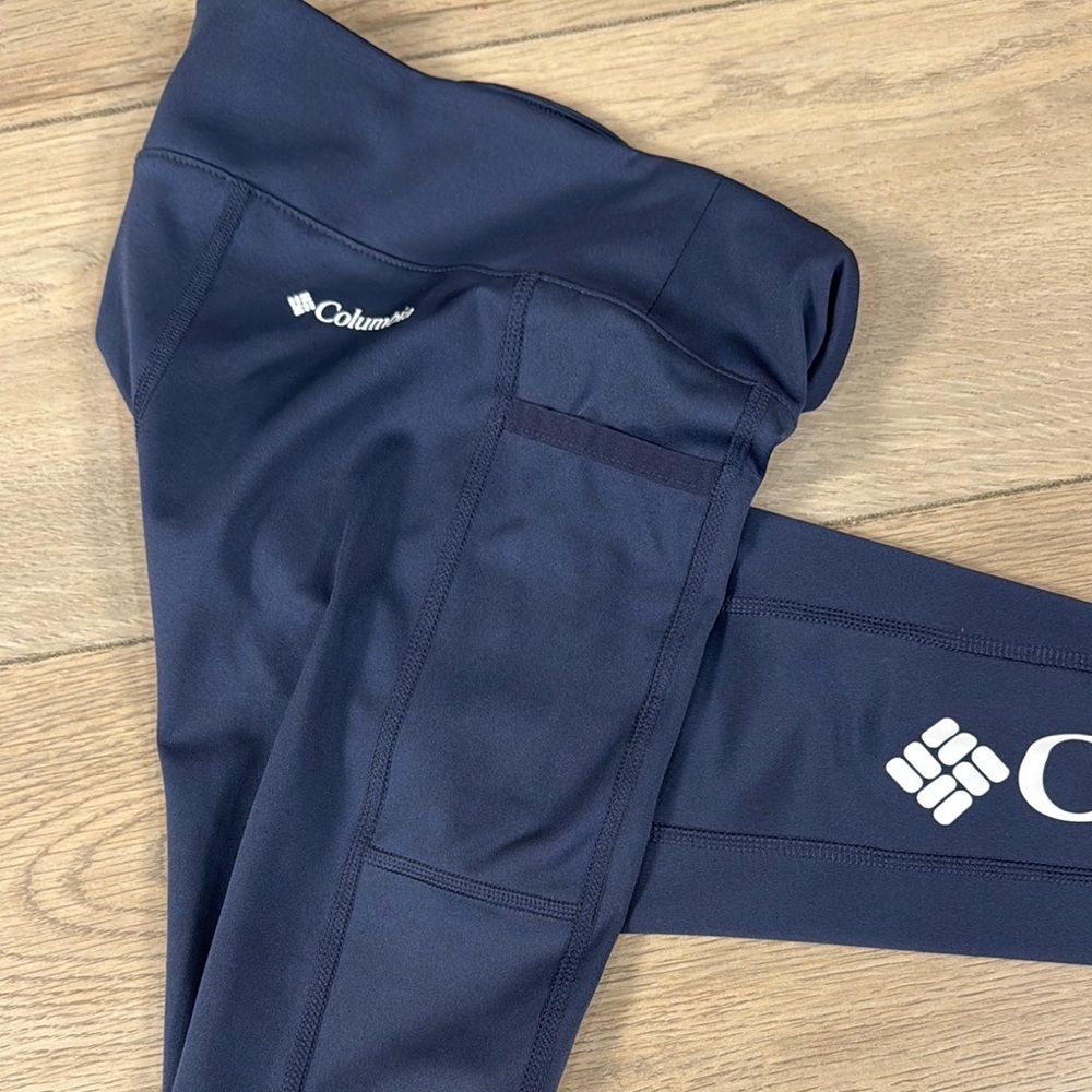 Columbia Girls Lodge Navy Blue Leggings - Picture 9 of 12